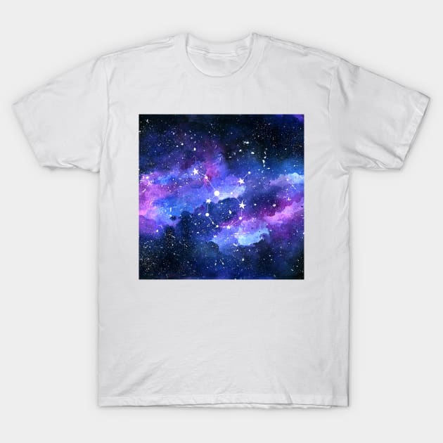 Galaxy Taurus Star Sign T-Shirt by KathrinLegg
